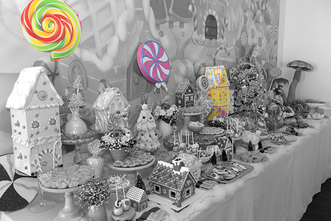 Candyland de Natal Wayfield - Lima Limão Festas